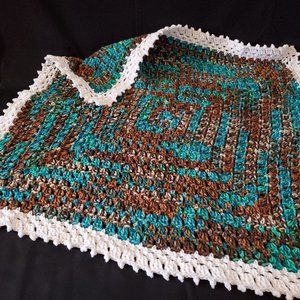 Crochet In the Reef Baby Blanket/New